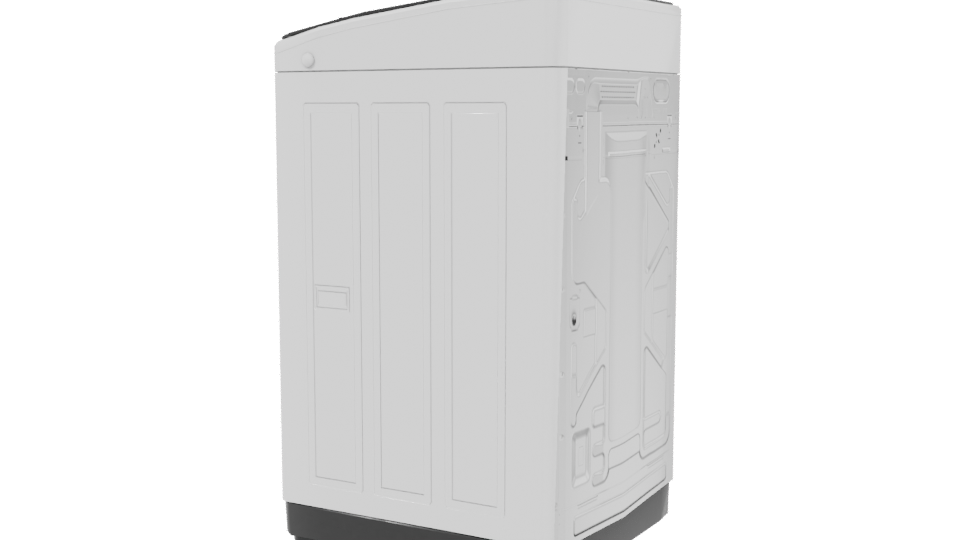 Top-Loading Washing Machine 3D Model - Professional 3D Model Render 3