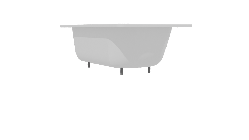 Elegant Freestanding Bathtub Model - Professional 3D Model Render 13