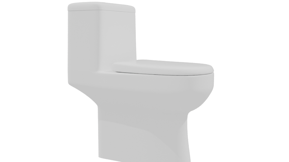 Stylish Modern Toilet 3D Model - Professional 3D Model Render 9