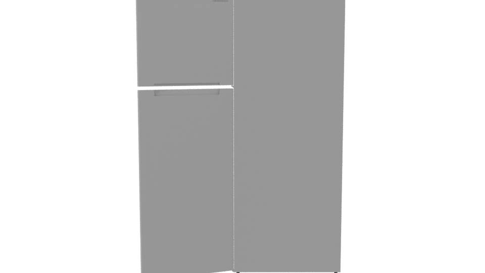 Modern Refrigerator 3D Model - Professional 3D Model Render 2