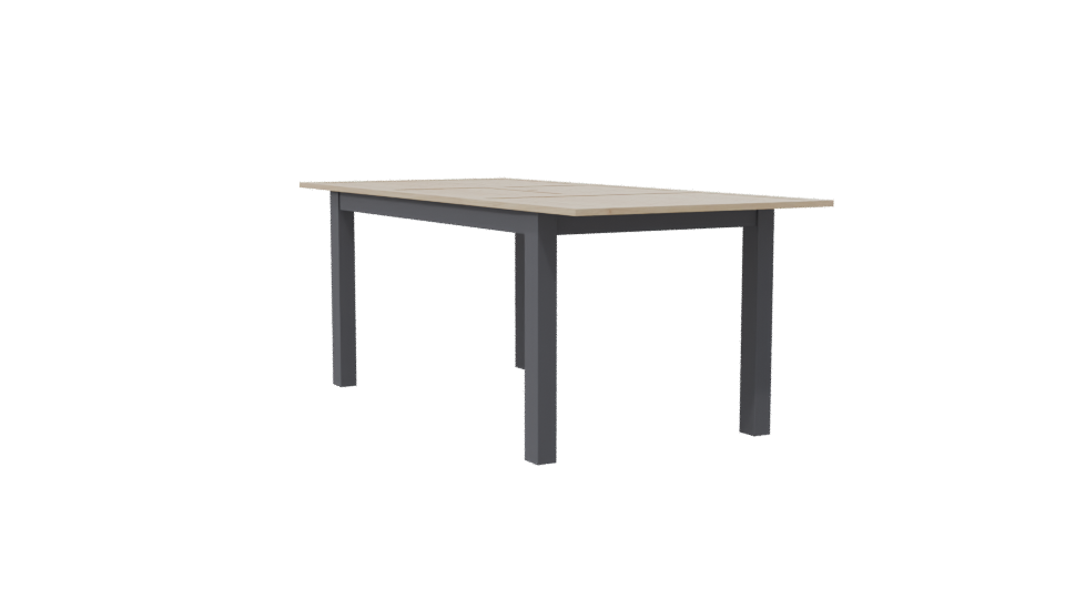 Minimalist Wooden Dining Table 3D - Professional 3D Model Render 7