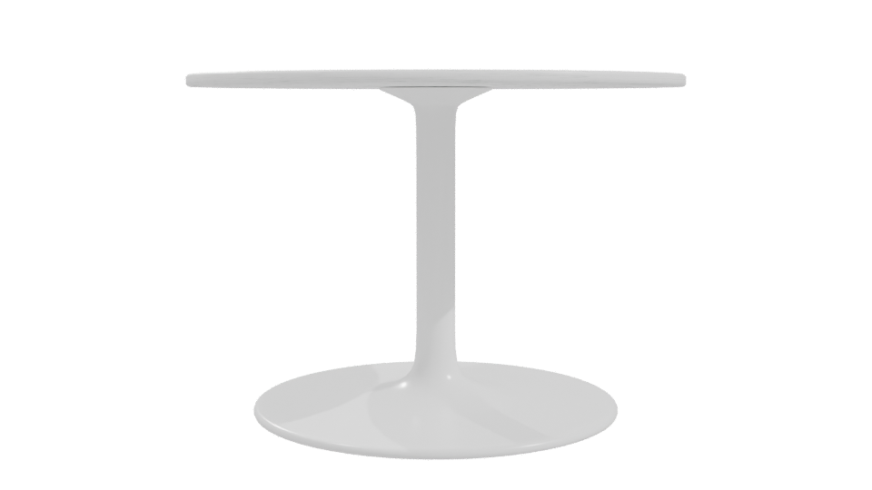 Minimalist Round Dining Table 3D - Professional 3D Model Render 10