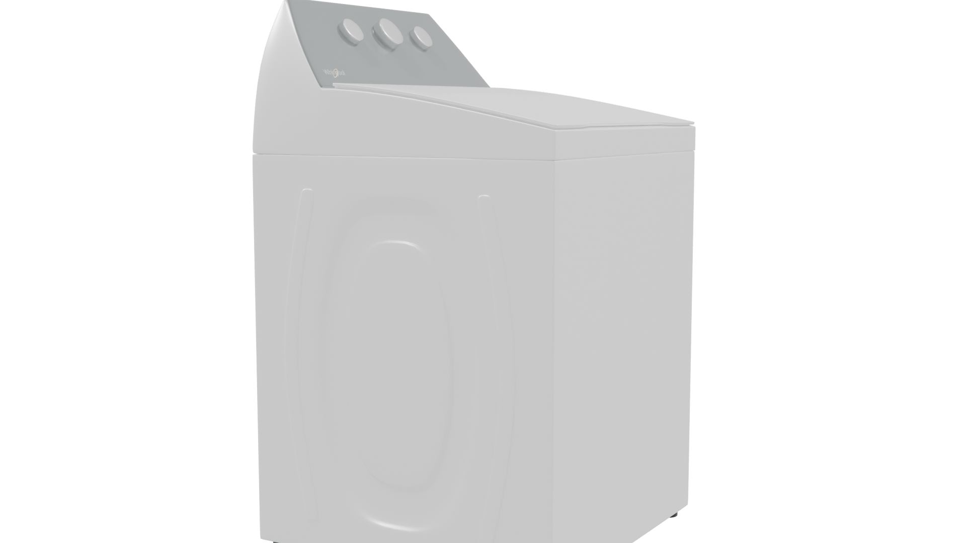 Efficient Top Load Washing Machine - Professional 3D Model Render 9