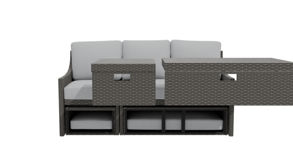 Contemporary Outdoor Sofa Set 3D - Professional 3D Model Render 11