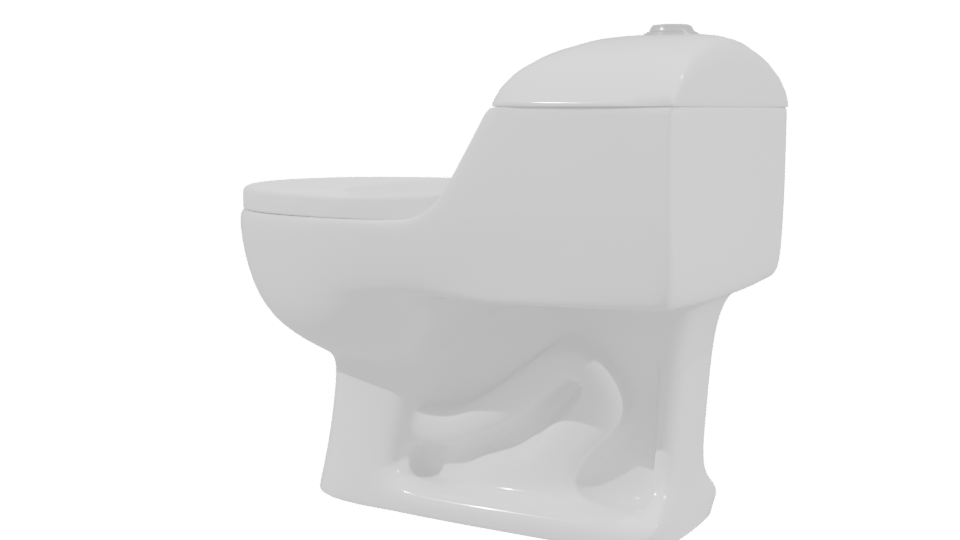 Stylish Bathroom Toilet 3D Model - Professional 3D Model Render 3
