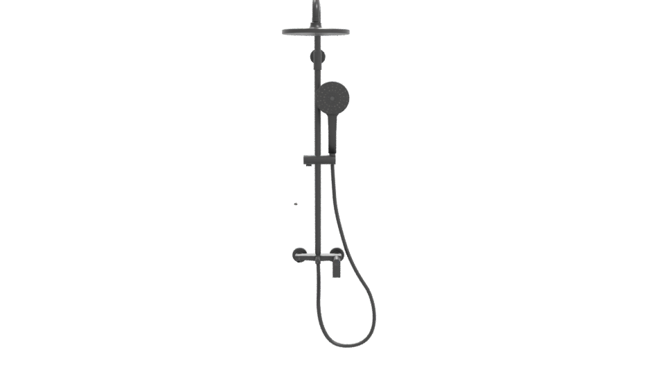 Sleek Modern Shower System 3D - Professional 3D Model Render 11