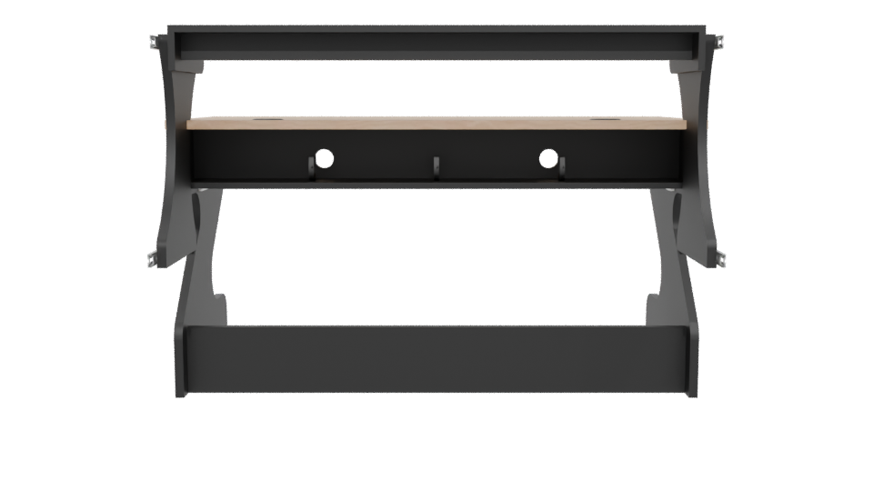 Stylish Modern Office Desk 3D - Professional 3D Model Render 5