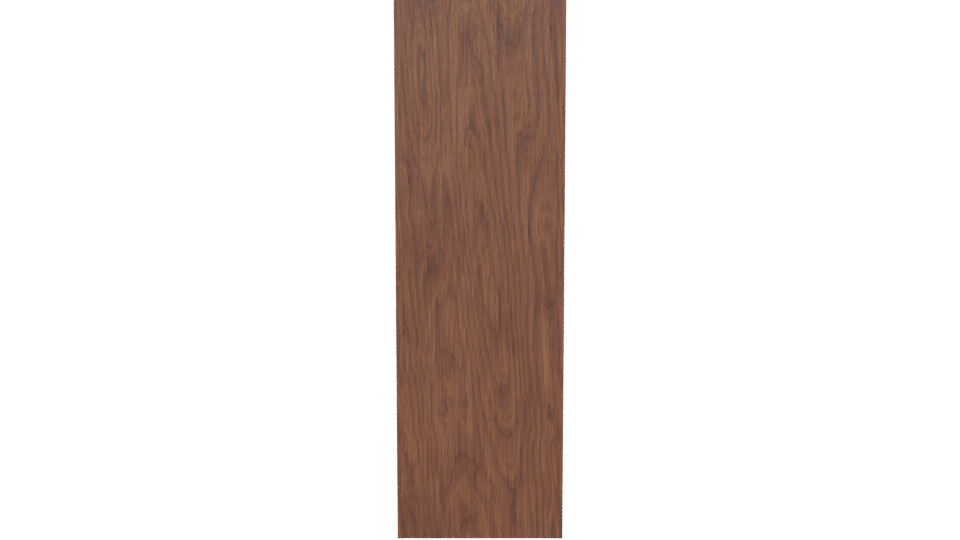 Stylish Wooden Bookshelf Model - Professional 3D Model Render 5