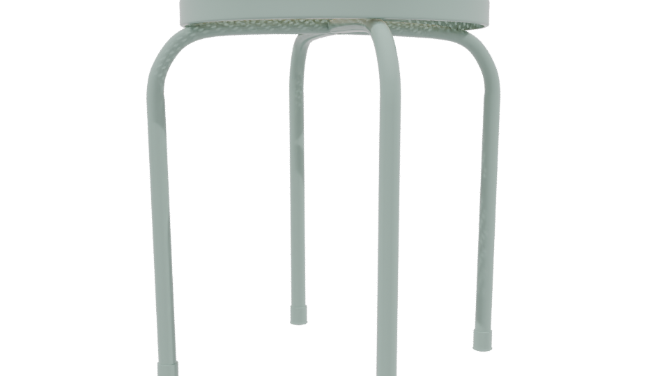 Stylish Minimalist Stool Model - Professional 3D Model Render 3