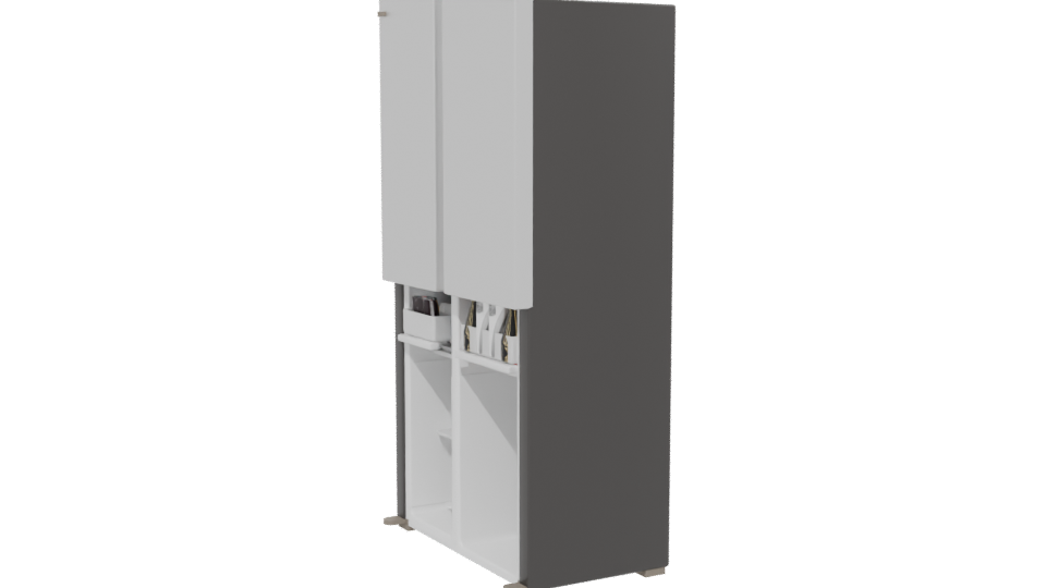 Sleek Modern Refrigerator 3D - Professional 3D Model Render 13