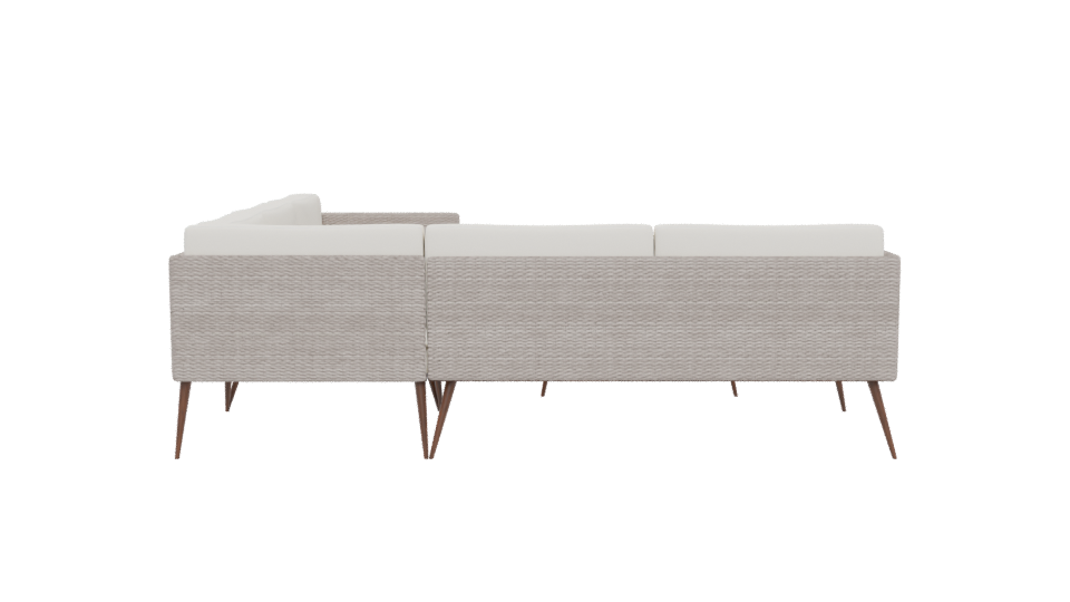 Stylish Outdoor Sofa Set 3D - Professional 3D Model Render 5