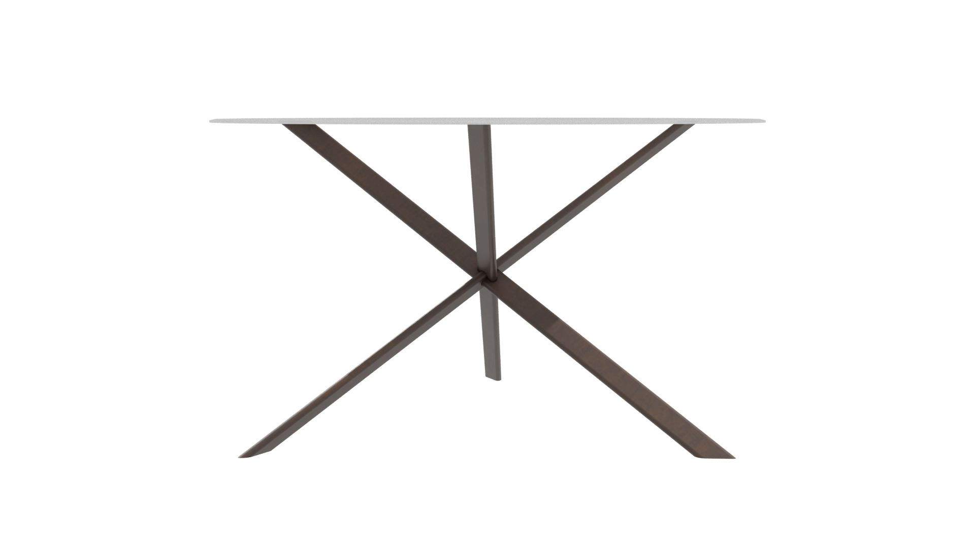 Stylish Round Glass Top Table - Professional 3D Model Render 10