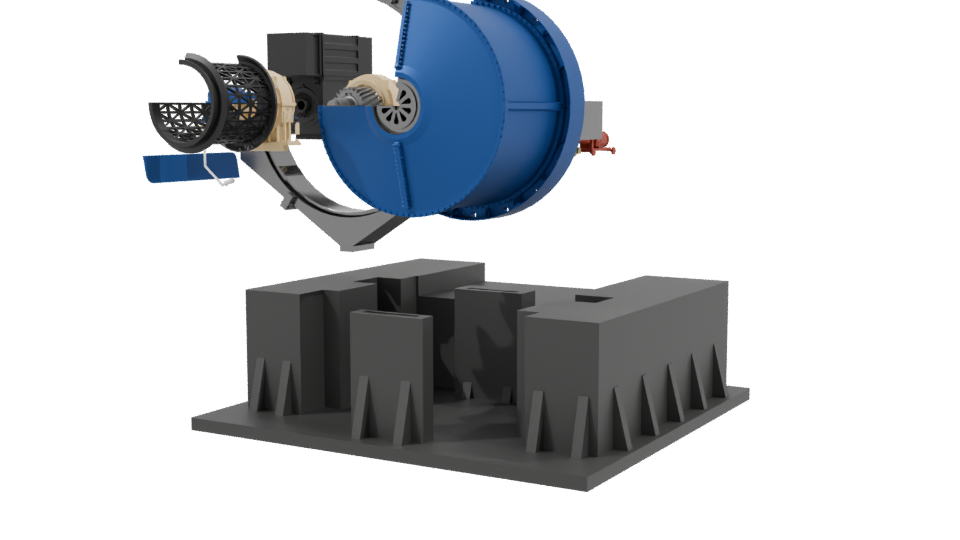 Advanced Industrial Machinery 3D Model - Professional 3D Model Render 3