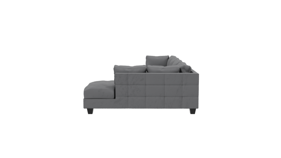 Elegant Modern Sectional Sofa 3D - Professional 3D Model Render 2