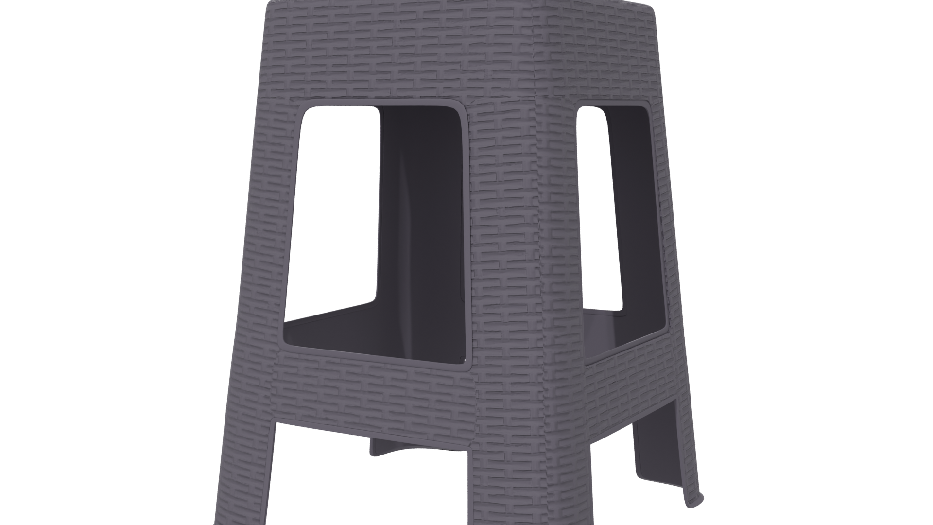 Stylish Plastic Stool 3D Model - Professional 3D Model Render 21