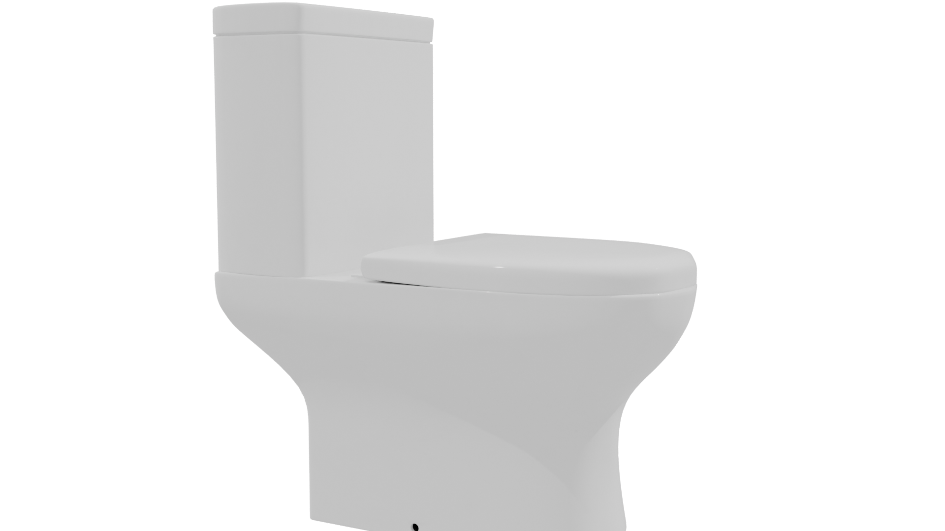 Two Pieces Girona Blanco Toilet Model - Professional 3D Model Render 9