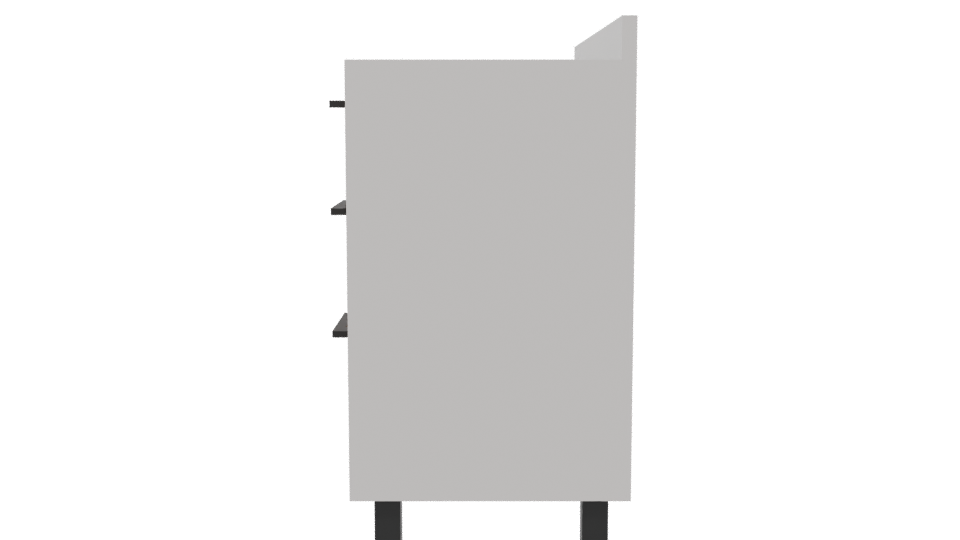 Stylish Wooden Cabinet Model 3D - Professional 3D Model Render 2