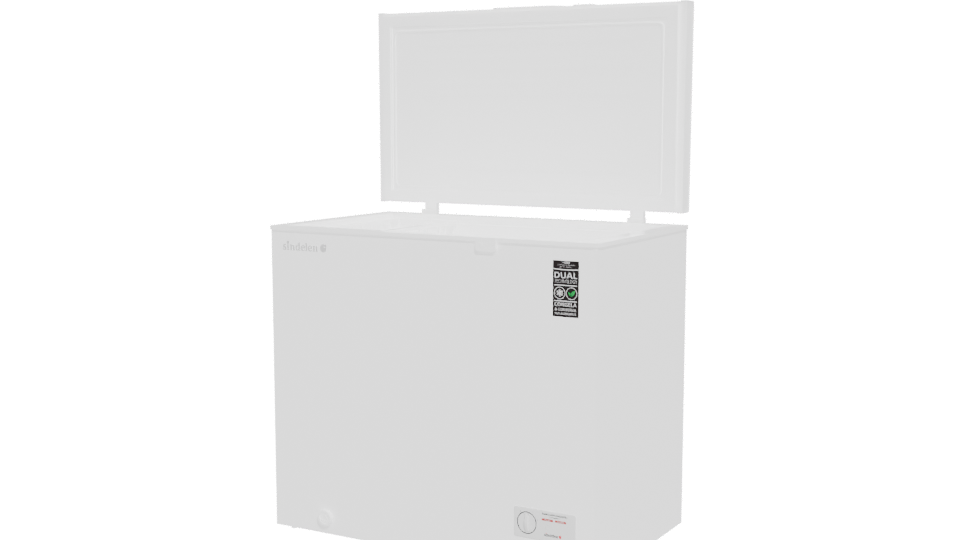 Chest Freezer Appliance 3D Model - Professional 3D Model Render 12