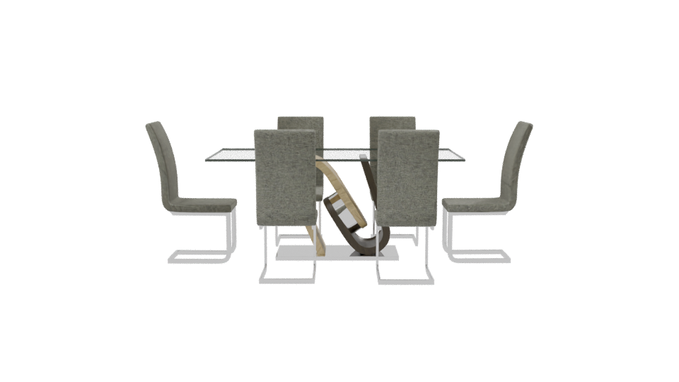 Rectangular Dining Table for 6 3D - Professional 3D Model Render 8