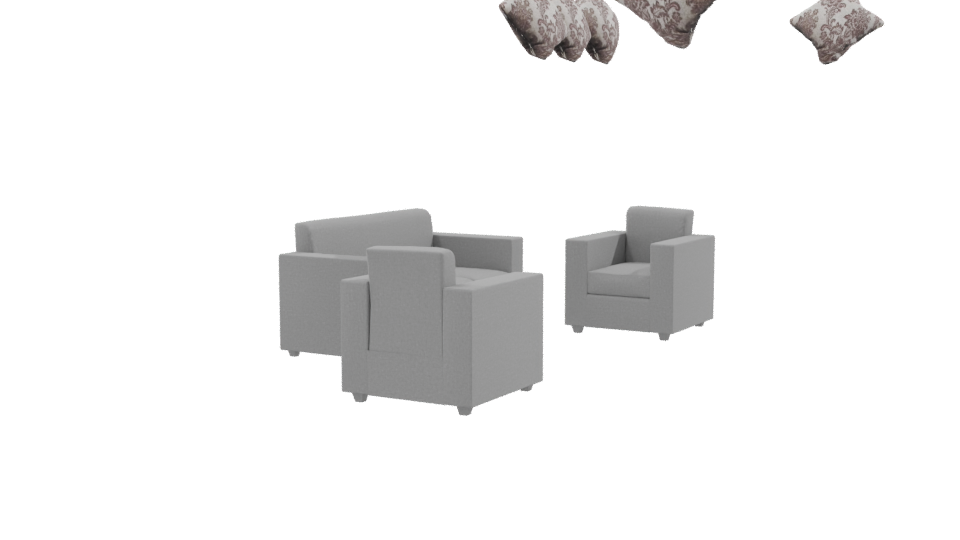Stylish Modern Sofa Set 3D - Professional 3D Model Render 9