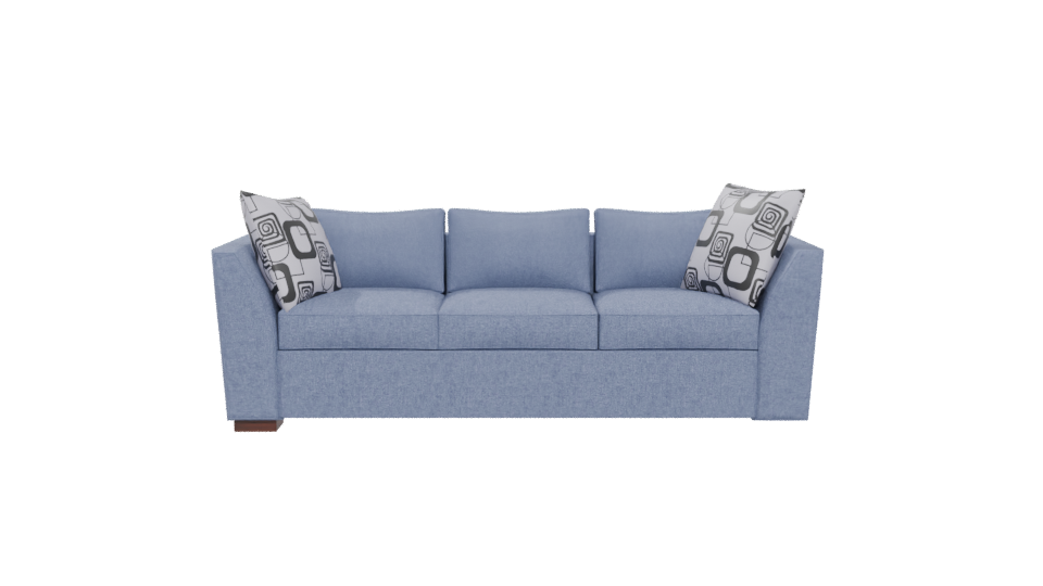 Stylish Blue Sofa 3D Model - Professional 3D Model Render 5