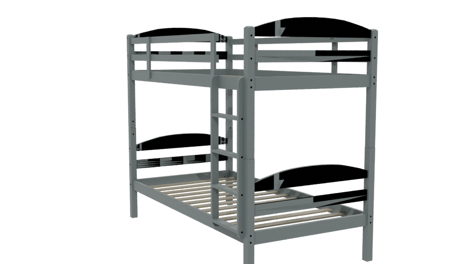 Stylish Bunk Bed 3D Model - Professional 3D Model Render 13