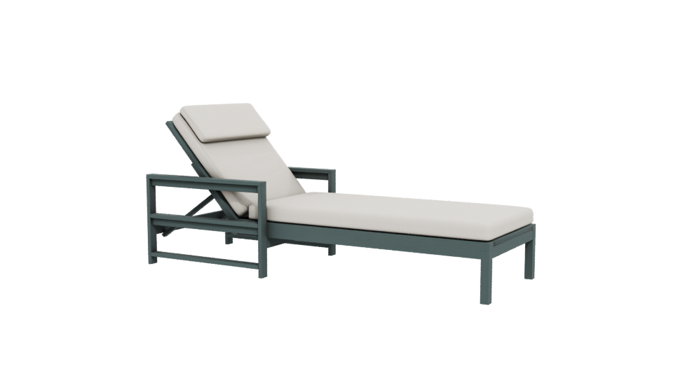 Stylish Outdoor Lounge Chair 3D - Professional 3D Model Render 12