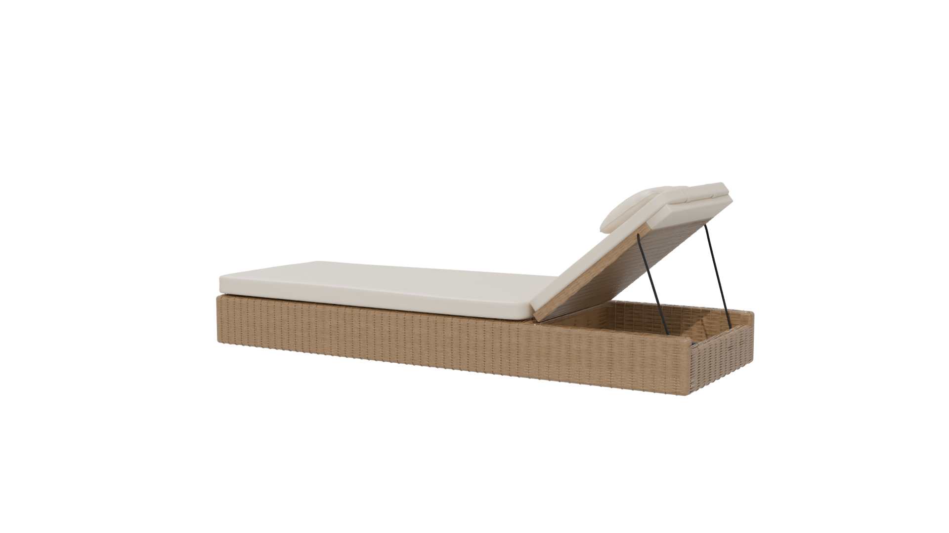 Stylish Outdoor Lounge Bed 3D - Professional 3D Model Render 21