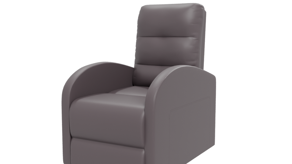 Stylish Reclining Chair Model - Professional 3D Model Render 12