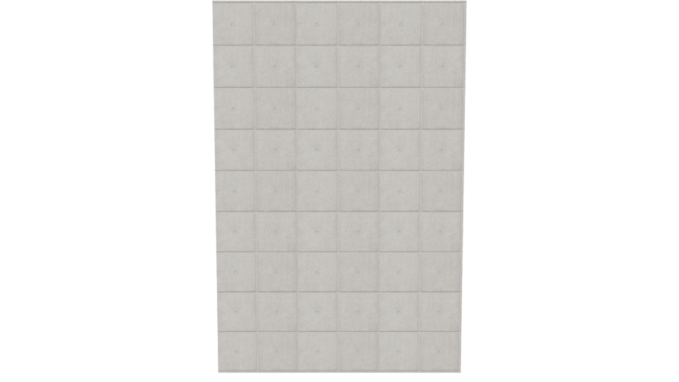 Stylish Concrete Wall Panel 3D - Professional 3D Model Render 11