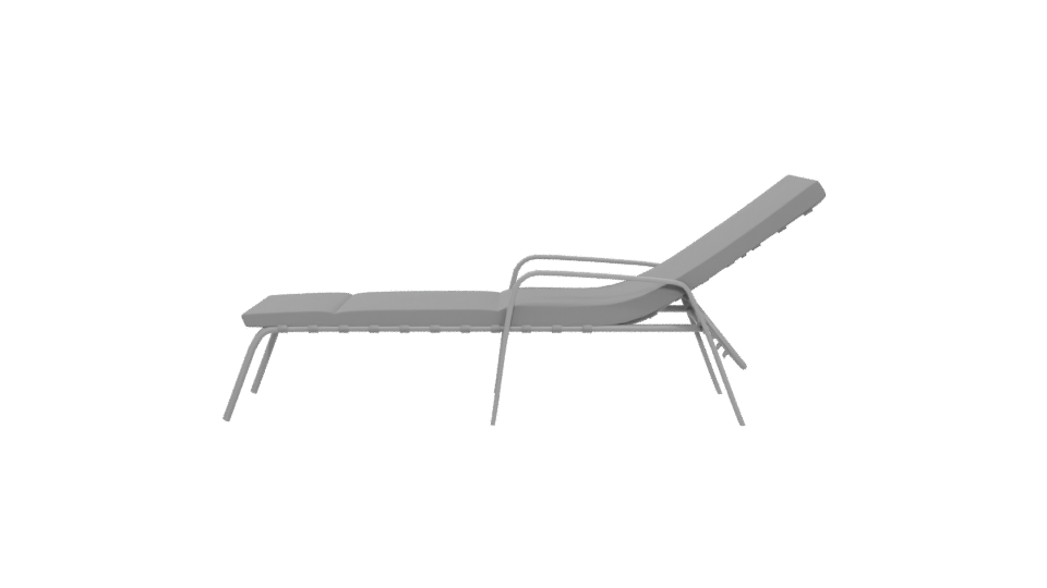 Stylish Outdoor Lounge Chair 3D - Professional 3D Model Render 5