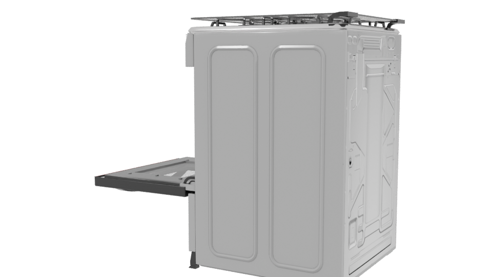 Stylish Gas Oven 3D Model - Professional 3D Model Render 3