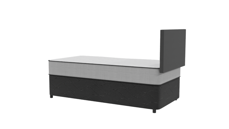 Stylish Single Bed 3D Model - Professional 3D Model Render 3
