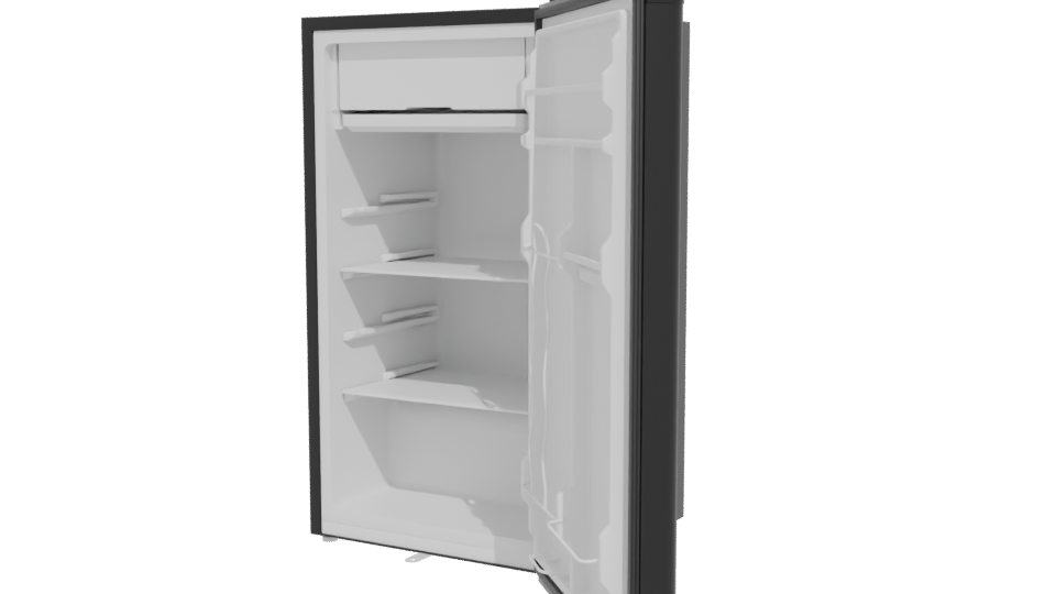 Stylish Open Fridge Model - Professional 3D Model Render 12