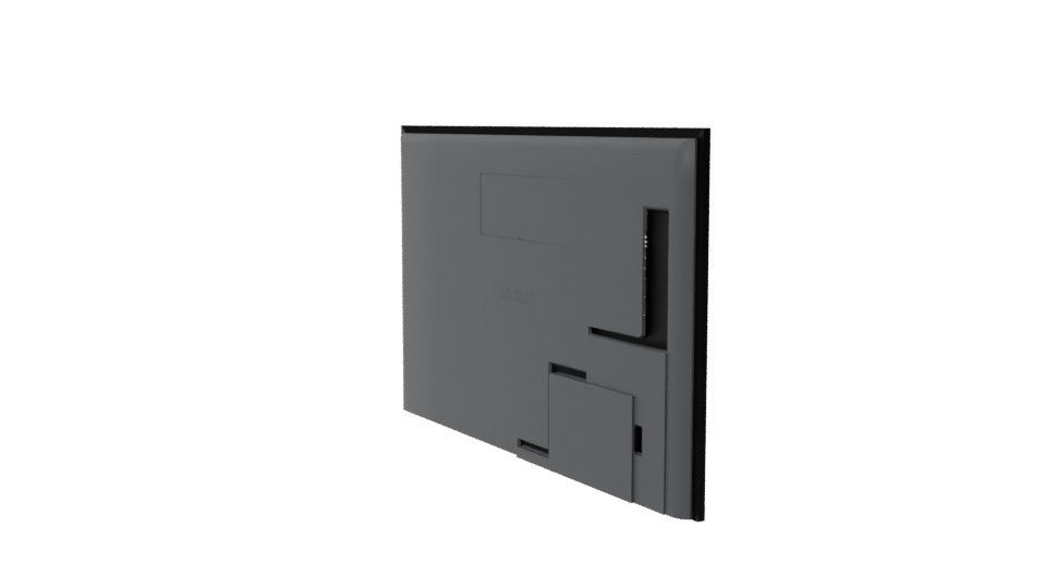 Sleek Modern Television 3D Model - Professional 3D Model Render 7