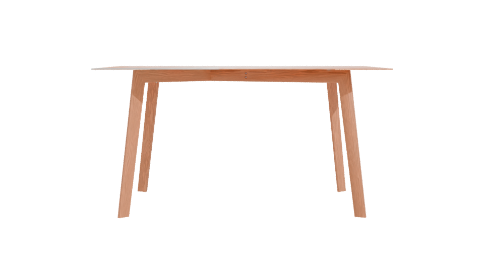 Modern Glass Top Dining Table 3D Model - Professional 3D Model Render 11