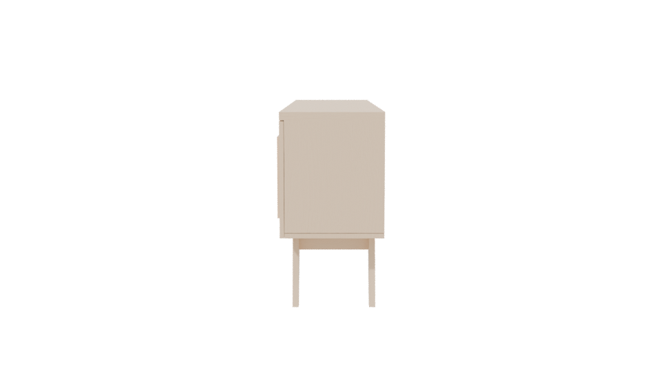 Elegant Wooden TV Stand 3D - Professional 3D Model Render 2