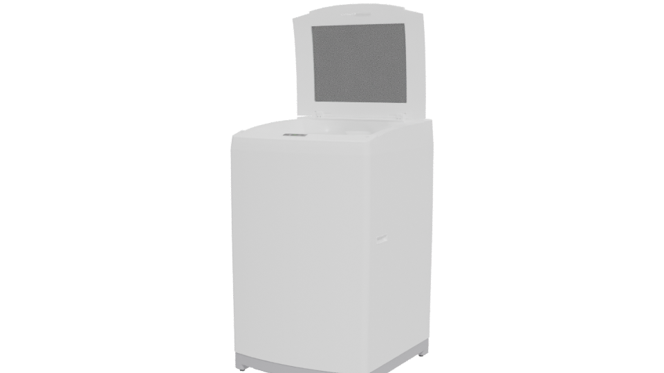 Modern Top-Loading Washer 3D - Professional 3D Model Render 12