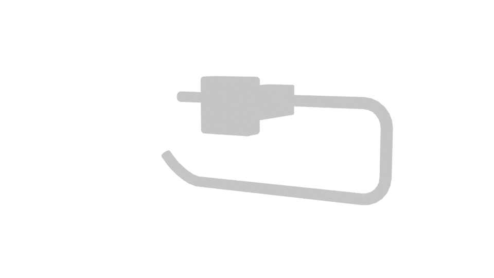 Stylish Metal Towel Holder 3D - Professional 3D Model Render 6