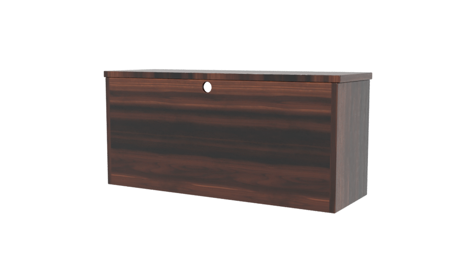 Stylish Wooden Media Console 3D - Professional 3D Model Render 6