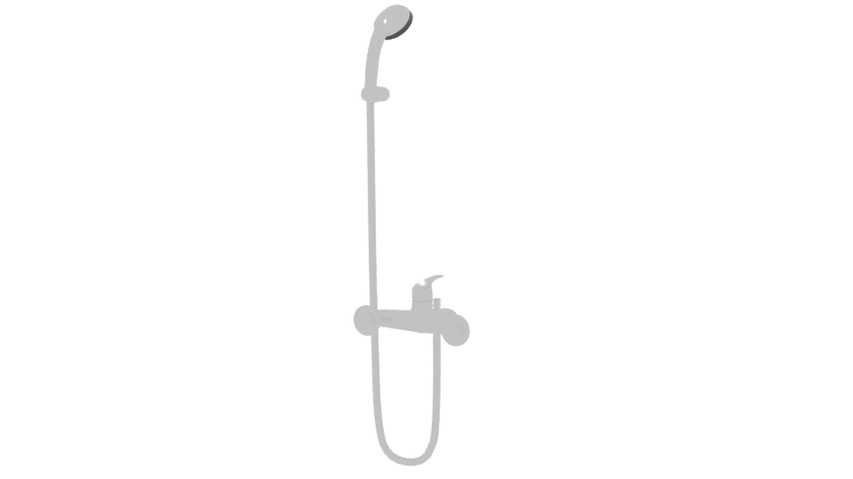 Sleek Modern Shower Head 3D Model - Professional 3D Model Render 6