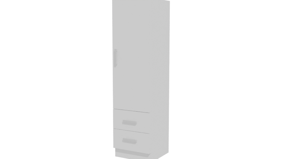 Minimalist Wooden Wardrobe 3D Model - Professional 3D Model Render 12