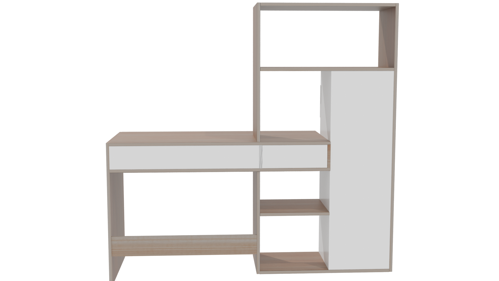 Stylish Modern Work Desk 3D - Professional 3D Model Render 5