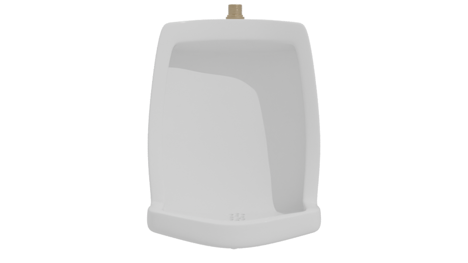 Ceramic Wall-Mounted Urinal Model - Professional 3D Model Render 11