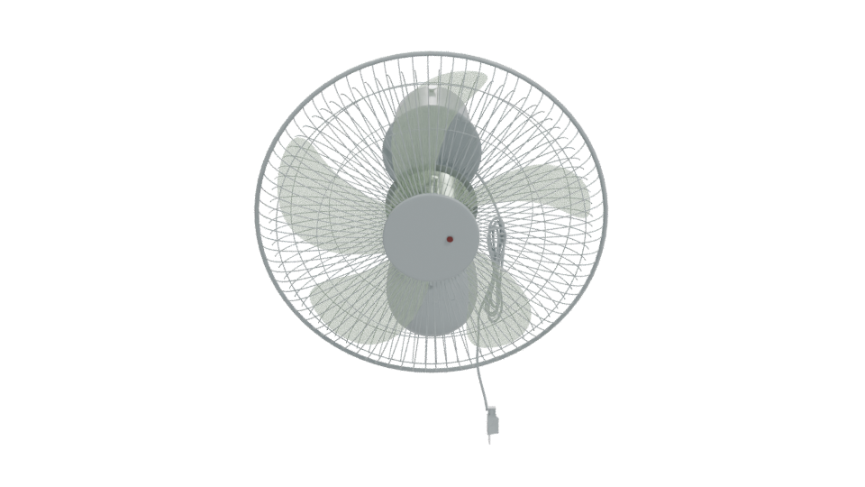 Stylish Wall Mount Fan Model - Professional 3D Model Render 11