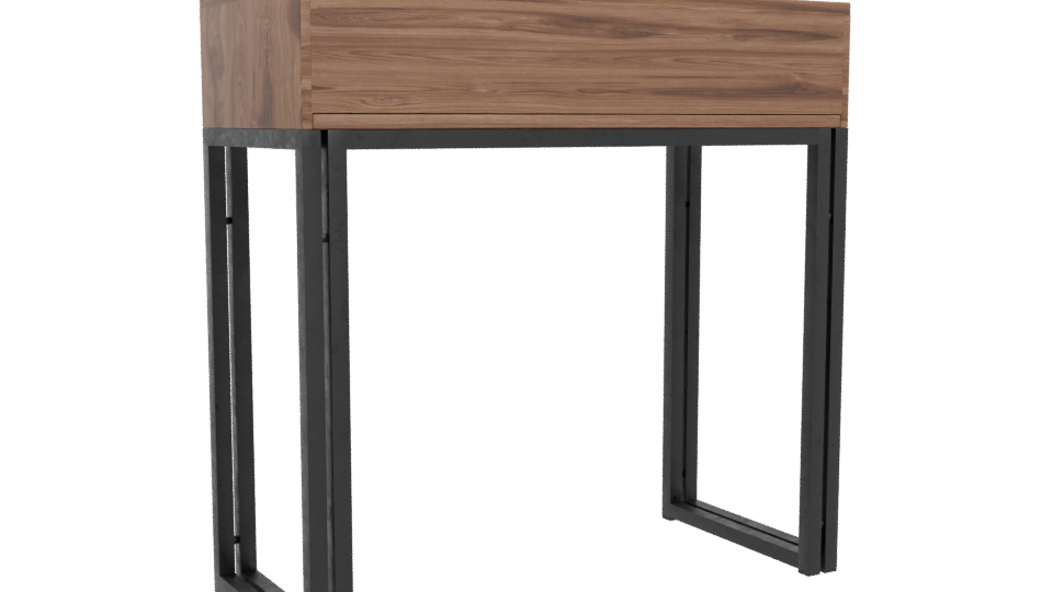 Stylish Industrial Console Table 3D Model - Professional 3D Model Render 4