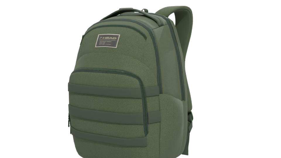Stylish Green Backpack Model - Professional 3D Model Render 12