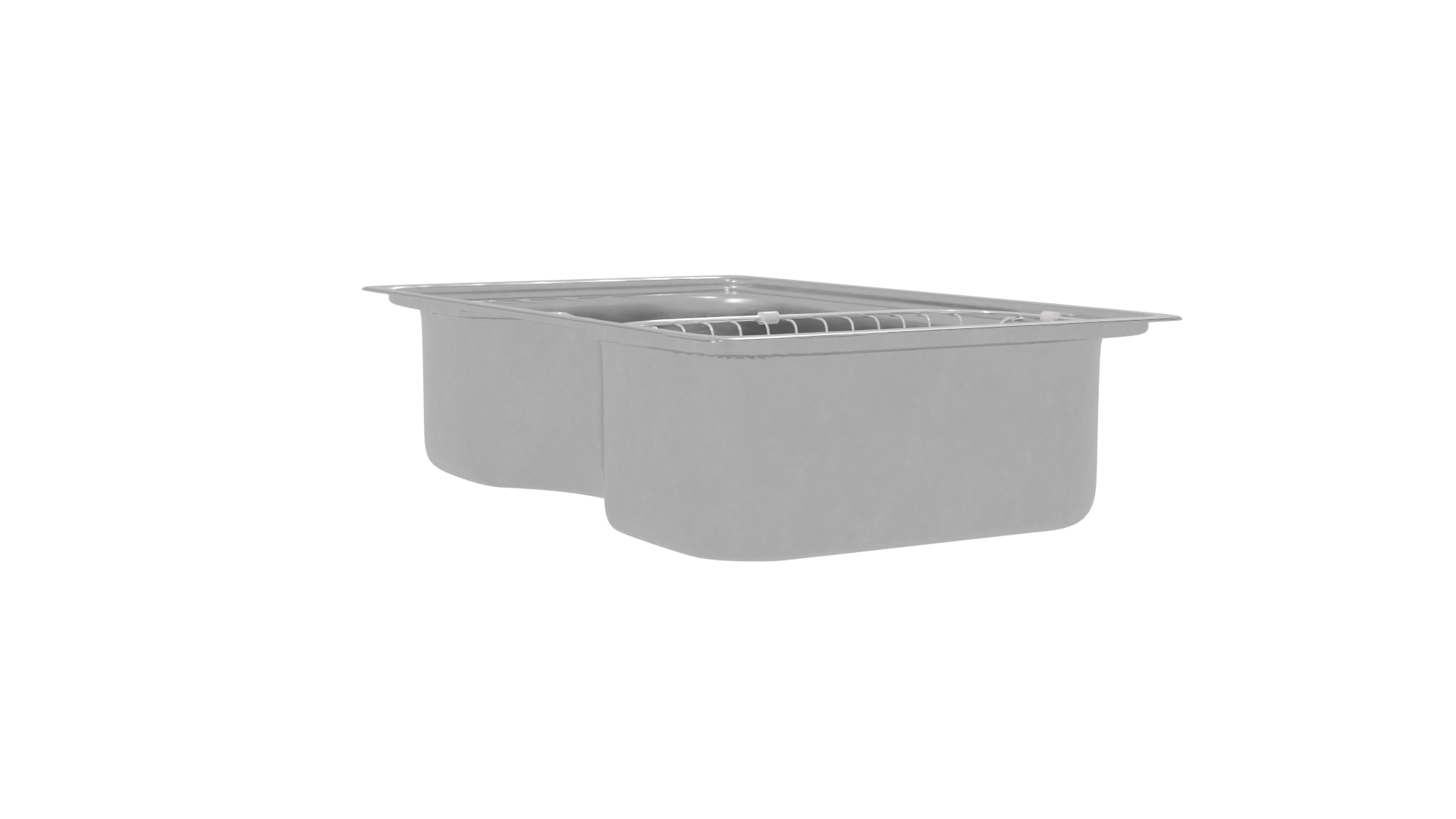 Stainless Steel Kitchen Sink Model - Professional 3D Model Render 16