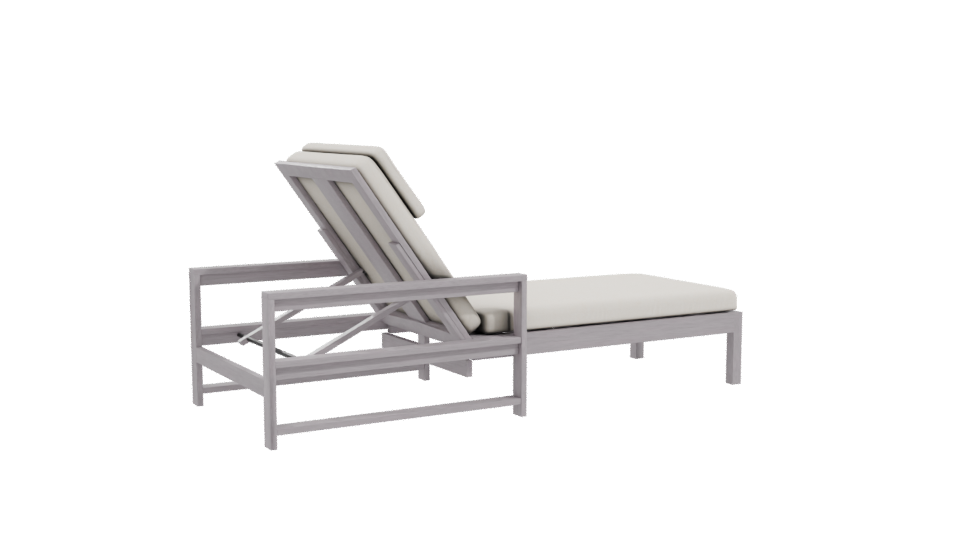 Stylish Outdoor Lounge Chair 3D - Professional 3D Model Render 10