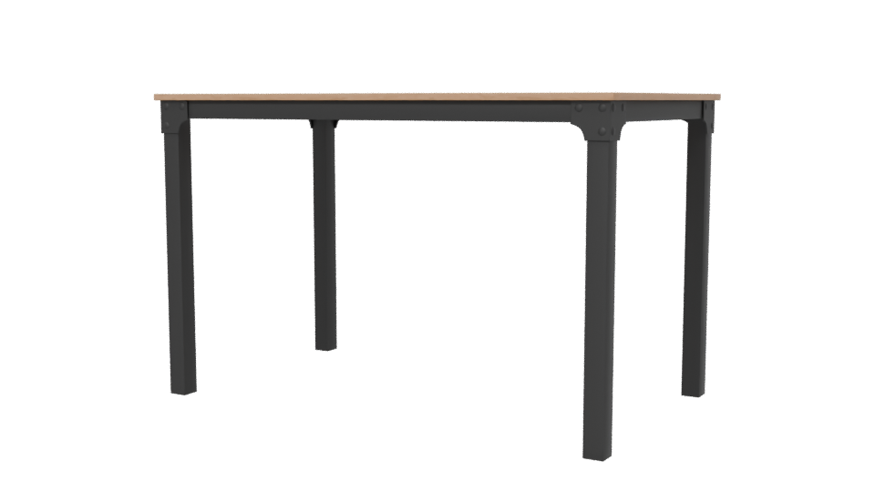 Stylish Minimalist Dining Table - Professional 3D Model Render 6